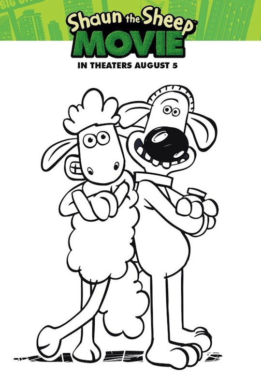 Shaun the Sheep Movie Printable Activities and Coloring Pages - Rockin ...